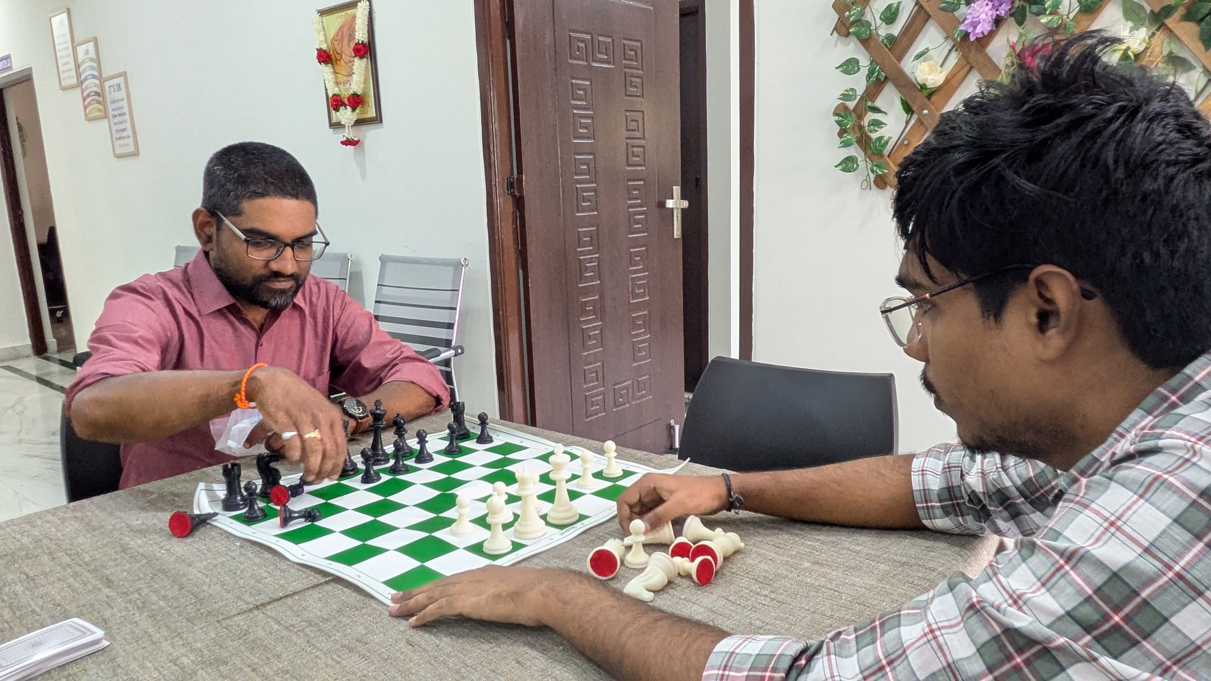 Participants taking part in a skill-building activity